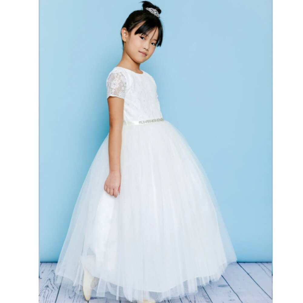 Rosebud Flower Girl Style 5140 Size 6 in Ivory